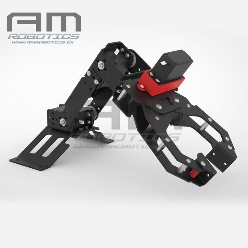 3DOF SERVO ROBOTIC ARM DIY KIT With Surface Mounting Bracket - View 1