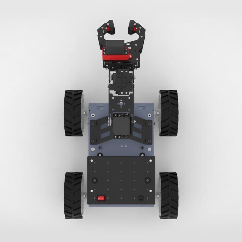 4WD 3DOF PICK AND PLACE PROGRAMMABLE METAL DIY ARM ROBOTIC CHASSIS KIT - View 3