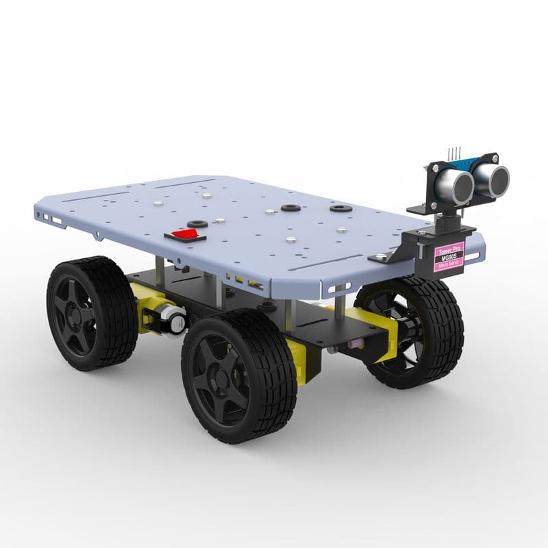 ROVER 4WD BO SERIES 4 METAL CHASSIS DIY ROBO KIT MATT BLACK & GRAY - View 2