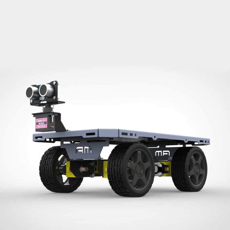 ROVER 4WD BO SERIES 4 METAL CHASSIS DIY ROBO KIT MATT BLACK & GRAY - View 3
