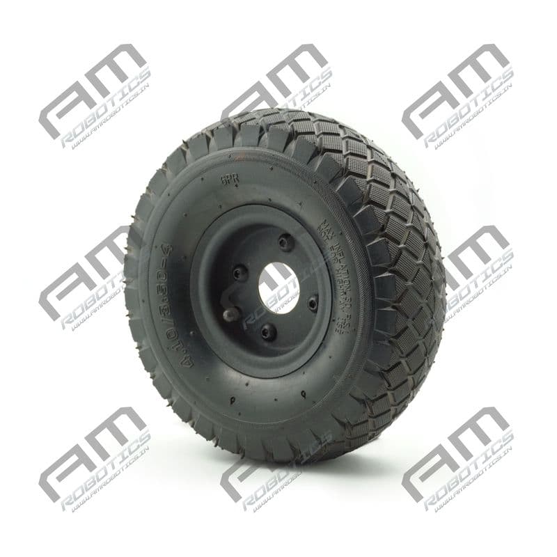 Am Robotics Heavy-Duty 10 Inch Pneumatic Wheel for Robotics & Industrial Applications - View 1
