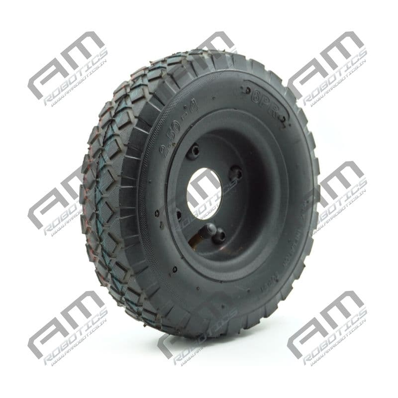 Am Robotics Heavy-Duty 8.5 Inch Pneumatic Wheel for Robotics & Industrial Applications - View 1