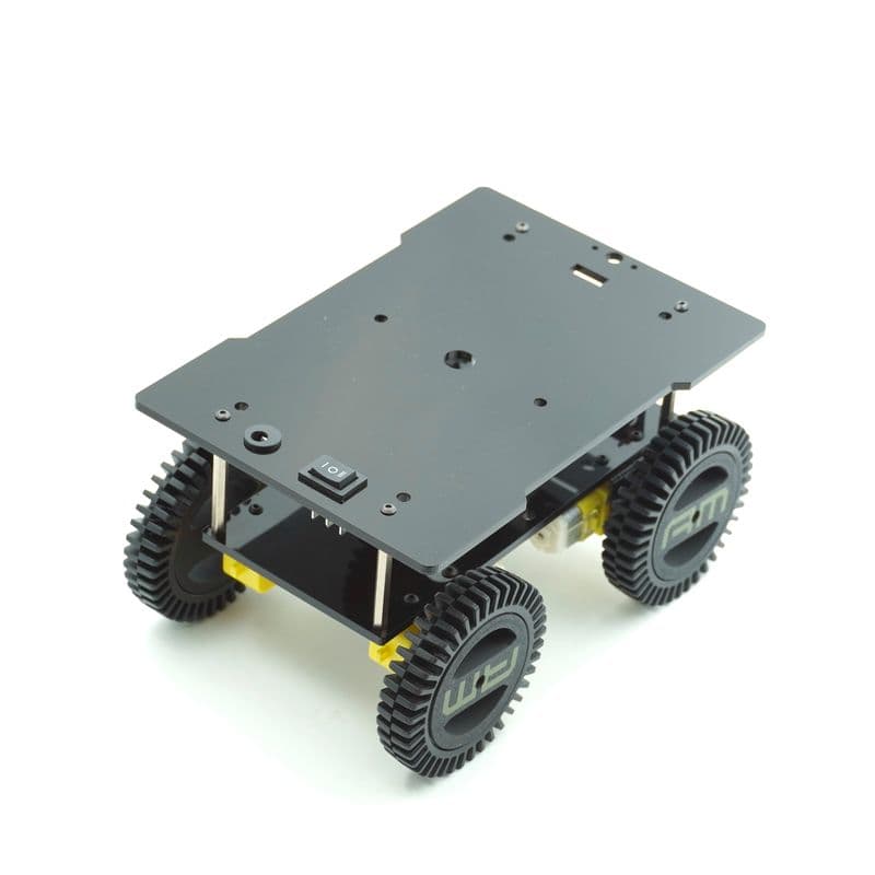 AM ROBOTICS ROVER4WD BASIC 1, DIY Robotic Chassis Kit, 4-Wheel Drive Platform, 150mm x 210mm Base, Arduino Compatible - View 2