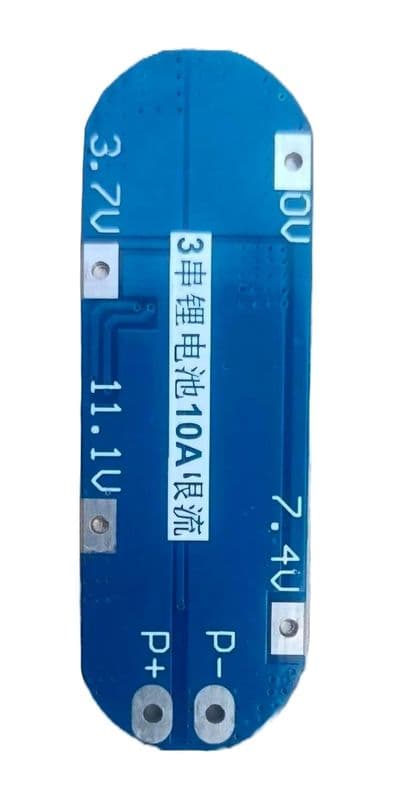 10A BMS Protection Board Overcharge, Overdischarge, Overcurrent & Short Circuit Protection" - View 2