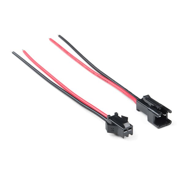 2 Pin Male Female Plug Connector Pair - View 3