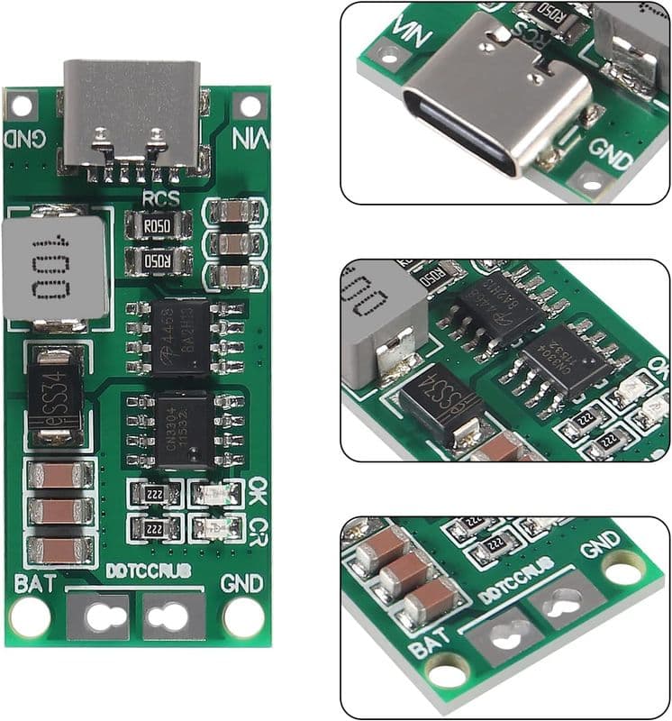 2S 2A Polymer Lithium Ion Charger Type-C - View 3