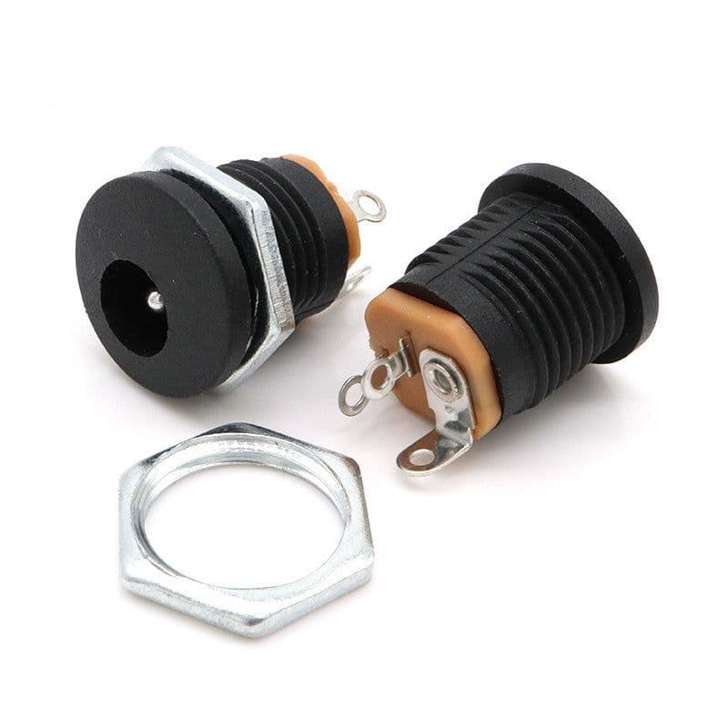 3 Pin Female DC Power Jack Socket Connector - View 1