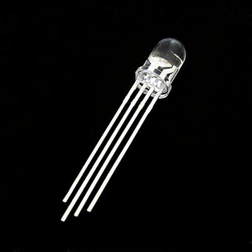 RGB CLEAR LED 4PIN Light Emitting Diodes Round through hole - (5MM COMMON ANODE) 10PCS - View 3