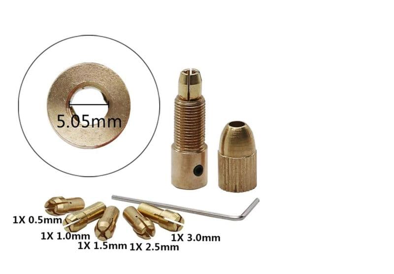 Drill Chuck Collet Bits Rotary with Screw, 0.5-3 mm for RS775 motor - View 3
