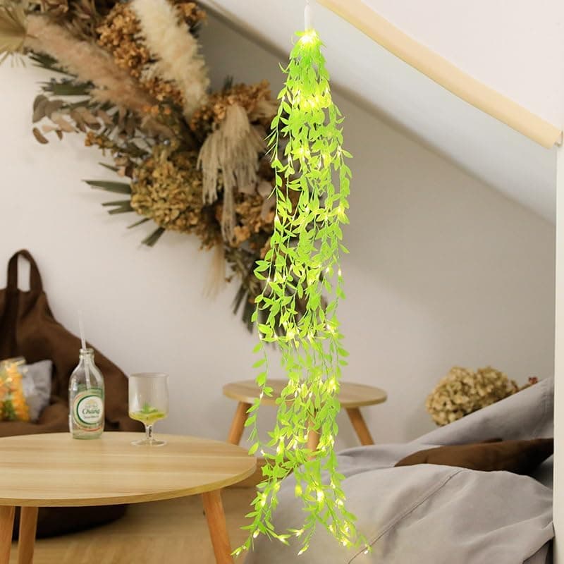 Artificial Leaf Curtain Lights for Home, Wedding, Party, Diwali, Christmas & Festival Decoration - View 3