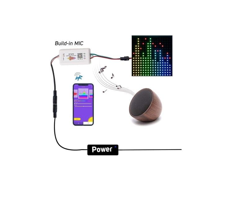 SP107E Led Music Controller - View 3