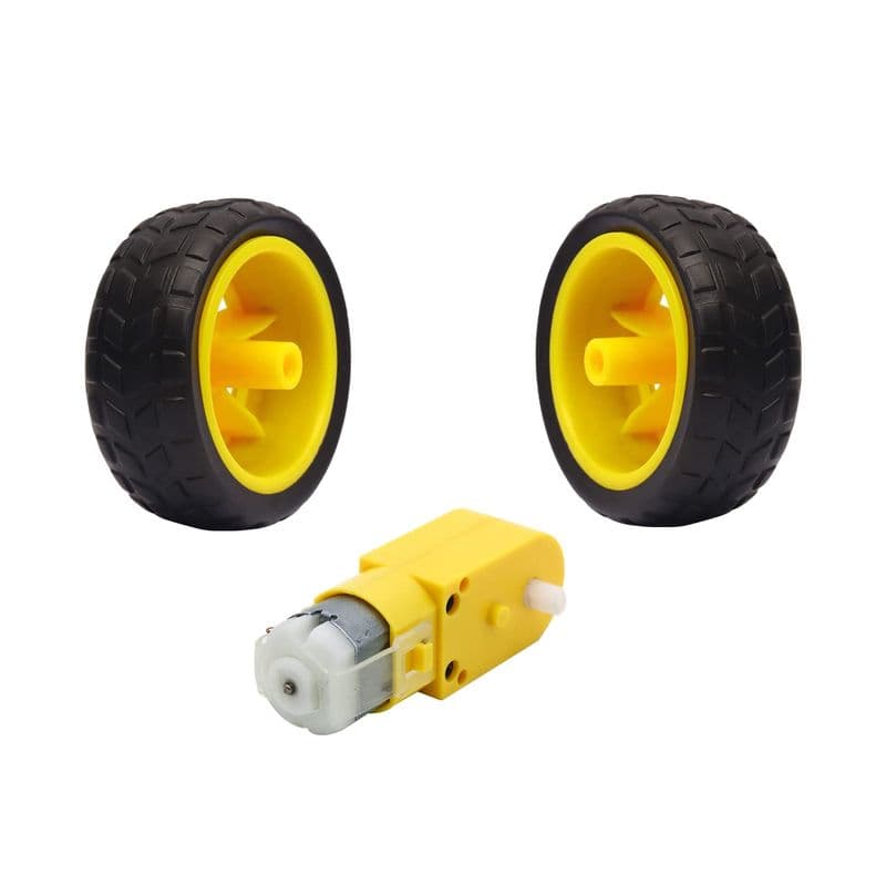 65 MM GEAR MOTOR TYRE/WHEEL, TYRE FOR TOY CAR, BO MOTOR, DC GEAR MOTOR TYRE, RUBBER TYRE - View 2