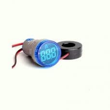 Blue 0-100A 22mm AD16-22DSA Round LED Ammeter Indicator Light with Transformer - View 1