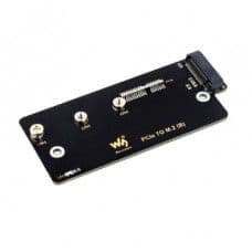 Waveshare PCIe TO M.2 adapter (B), Supports NVMe Protocol M.2 Solid State Drive, High-speed Reading/Writing, Supports Raspberry Pi Compute Module 4 - View 1