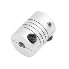 Flexible Coupling OD:20mm x L:25mm Bore: 5x5mm - View 1