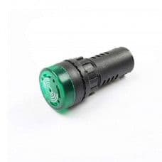 Green AC220V 16mm AD16- 16SM LED Signal Indicator Built-in Buzzer - View 1