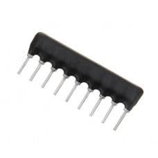 10k ohm 9 Pin Resistor Network - SIP - View 1