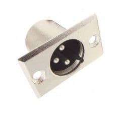MX XLR 3 Pin MIC Male Connector Panel Mounting (MX-387) - View 1