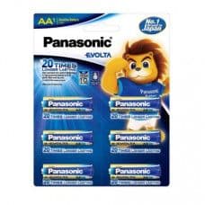 Panasonic Evolta Alkaline AA 1.5V Battery Pack of 6 - View 1
