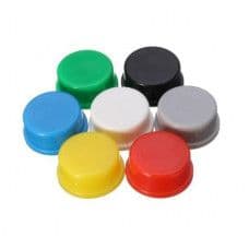 12x12x7.3 mm Round Cap for Square tactile Switch - Green 10 Pieces pack - View 1