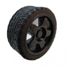 65mm Rubber Tyre Wheel for BO Motors-Black - View 1