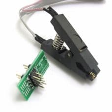 SPI BIOS FLASH Non-Dismantling Test Program Clip SOP8 24C 93C 25LF - View 1