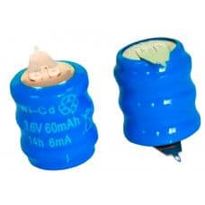 3.6V 60mAh PCB Mount Nickel Cadmium NiCd Battery - View 1