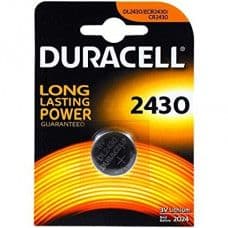 Duracell DL2430 (CR2430) 3V 285mAh Lithium Coin Cell Battery - View 1