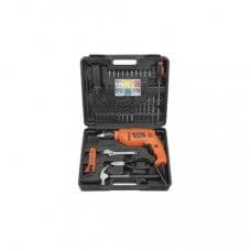 Black and Decker Corded Hammer Drill Machine and Hand Tools Kit, 550W 13mm (HD555KMPR) - View 1