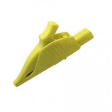Yellow CE CATIII 1000V /MAX.32A High Reliability Safety 4mm Jack Alligator Crocodile Clip - View 1