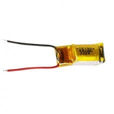 3.7V 40mAH (Lithium Polymer) Ultra small Cylindrical Lipo Rechargeable Battery - View 1
