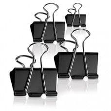 Metal Binder Clips Black 25MM - 4 Pieces Pack - View 1