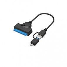 SATA3.0 to USB3.0 / Type C 2in1 External Hard Disk Data Cable - 20CM - View 1