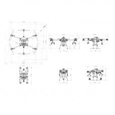 EFT G62020L 6 Axis Agriculture Drone Frame with AS150 U Connector - View 1