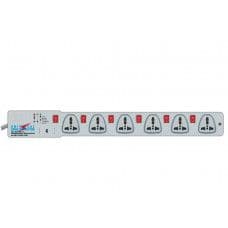 MX 6 Outlet Universal Spike Protector 5 Amp with Individual Switch 3 Meter (MX-983B) - View 1