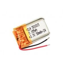 3.7V 50mAH (Lithium Polymer) Lipo Rechargeable Battery Model KP-501015 - View 1