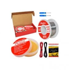 Plusivo Solder Wire (0.8mm, 50g) and Rosin Paste Flux for PCB Electrical Soldering - View 1