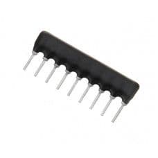 1K ohm 9 Pin Resistor Network - SIP - View 1
