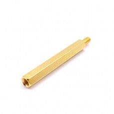 M3 X 40mm Male to female Brass Hex Threaded Pillar Standoff Spacer - 2 Pieces pack - View 1