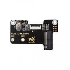 Waveshare PCIe To M.2 Mini Adapter for Raspberry Pi 5, Supports NVMe Protocol M.2 Solid State Drive, High-speed Reading/Writing, Raspberry Pi 5 NVMe HAT - View 1