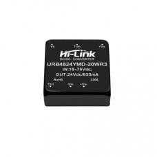 48V to 24V 20W 833mA DC to DC 91% transfer input power supply module/converter URB4824YMD-20WR3 - View 1