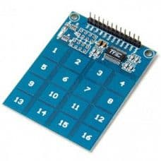 TTP229 - 16 Channel Capacitive Touch Sensor Module - View 1