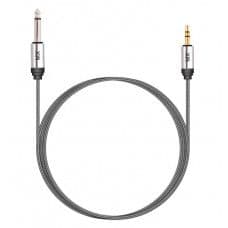 MX EP Stereo Male Plug 3.5mm To P-38 Mono Male Plug Cord 1.5 Meter (MX-3995) - View 1