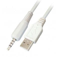 MX 4 Pole EP Stereo Male Plug 3.5mm To MX USB A Male Plug Cord 0.17 Meter (MX-2859) - View 1