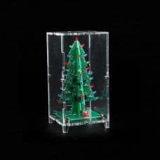 DC 5V Operated Colorful Christmas LED Tree DIY kit with Acrylic Case - View 1