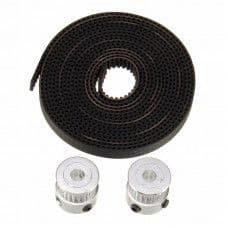 2 Meter GT2 Timing Belt + 2Pcs of GT2 pulley (20 teeth) - View 1