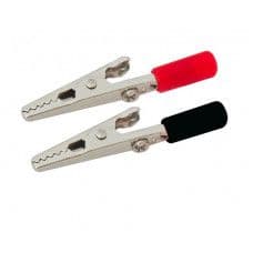 MX Crocodile Clip Thump Type 10 Amps Red and Black Pair (MX-522) - View 1