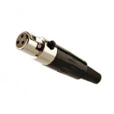 3Pin Mini XLR connector Female Plug - View 1
