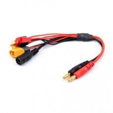 20cm 14AWG 4.0mm Banana Plug to XT60, XT30, DC5.5,JST & T Plug Charger Adapter Cable - View 1