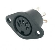 MX DIN Female Connector Plastic with Earthing Contact 5 Pin Socket (MX-361) - View 1
